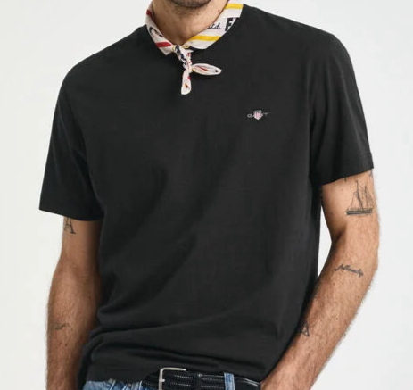 G.a-n.t Reg Shield SS t-shirt Black