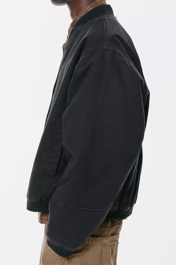 P.U.L.L & B.E.A.R Bomber Jacket Black