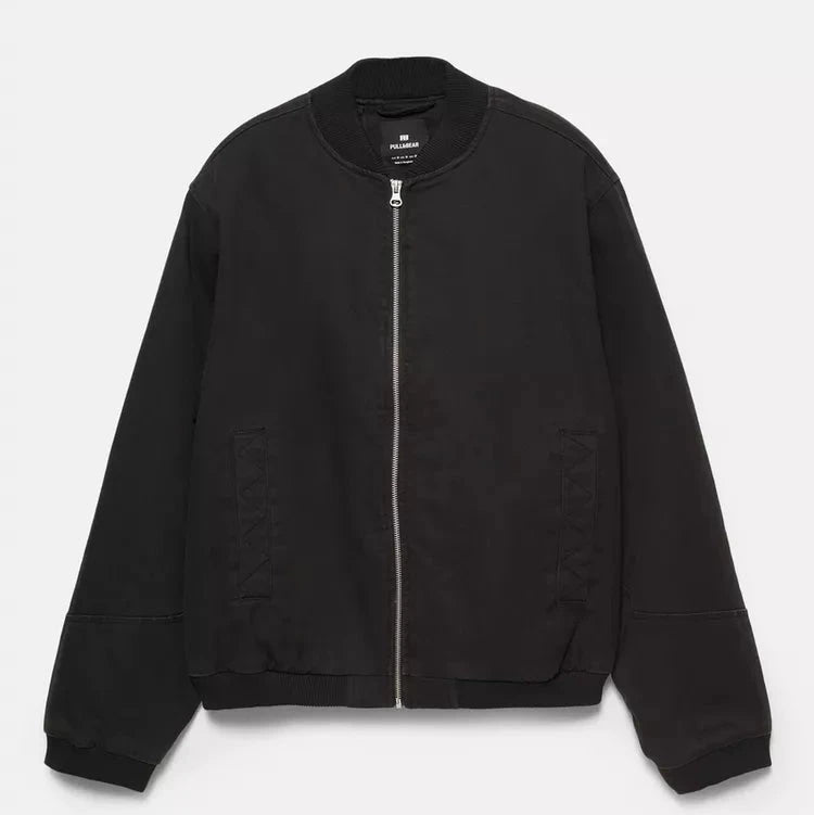 P.U.L.L & B.E.A.R Bomber Jacket Black