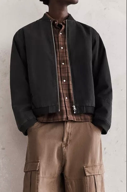 P.U.L.L & B.E.A.R Bomber Jacket Black