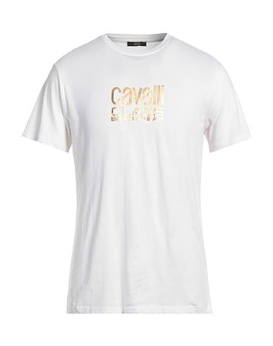 C.A.V-A.L.L.I C.L.A.S.S White T-shirt Gold