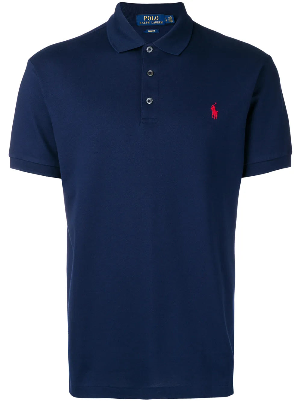 P.o-L.O R.A-L.P.H L.A.U-R.E.N Mesh Polo Shirt Custom Slim Fit  Newport Navy/Red