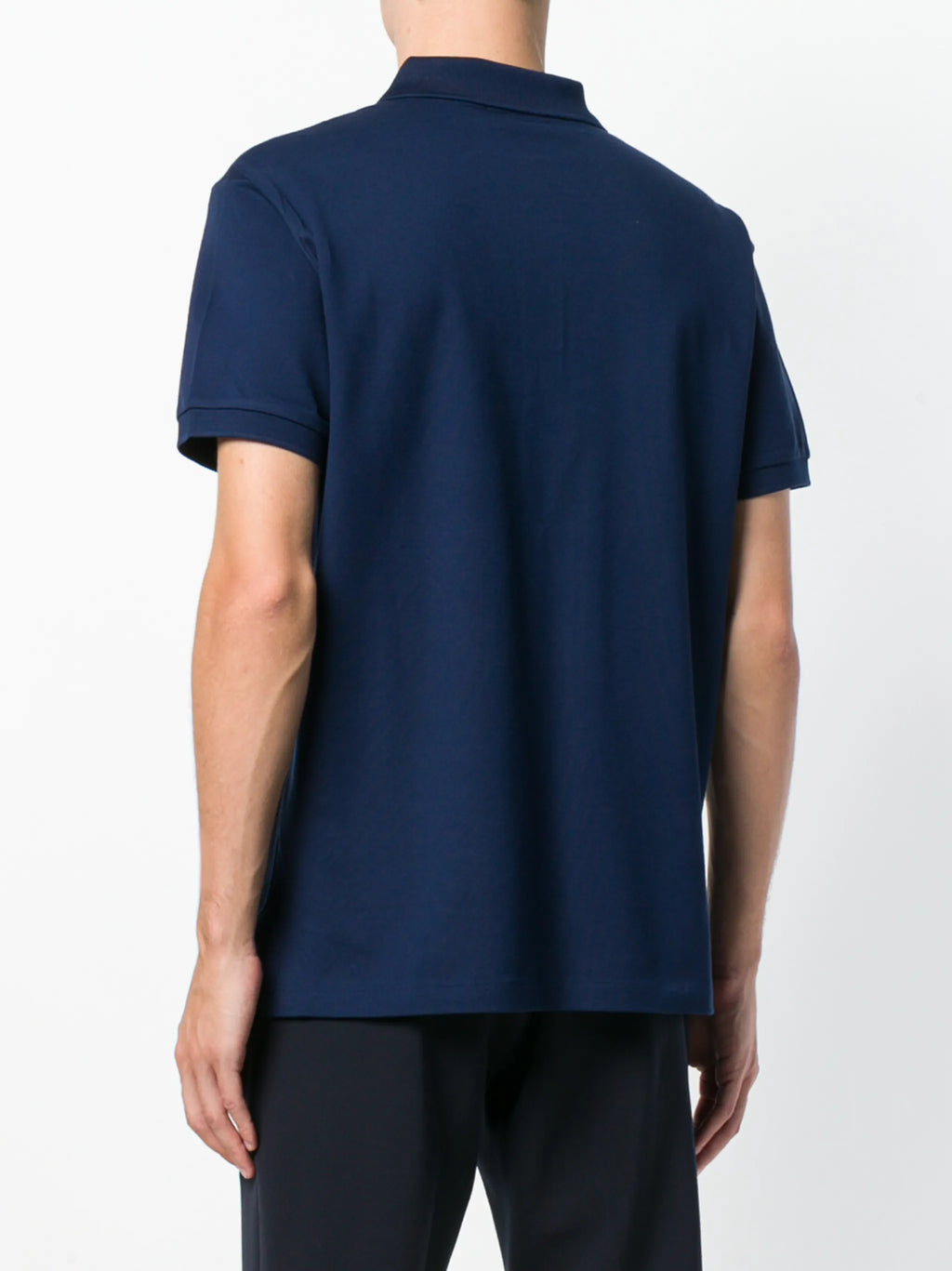 P.o-L.O R.A-L.P.H L.A.U-R.E.N Mesh Polo Shirt Custom Slim Fit  Newport Navy/Red