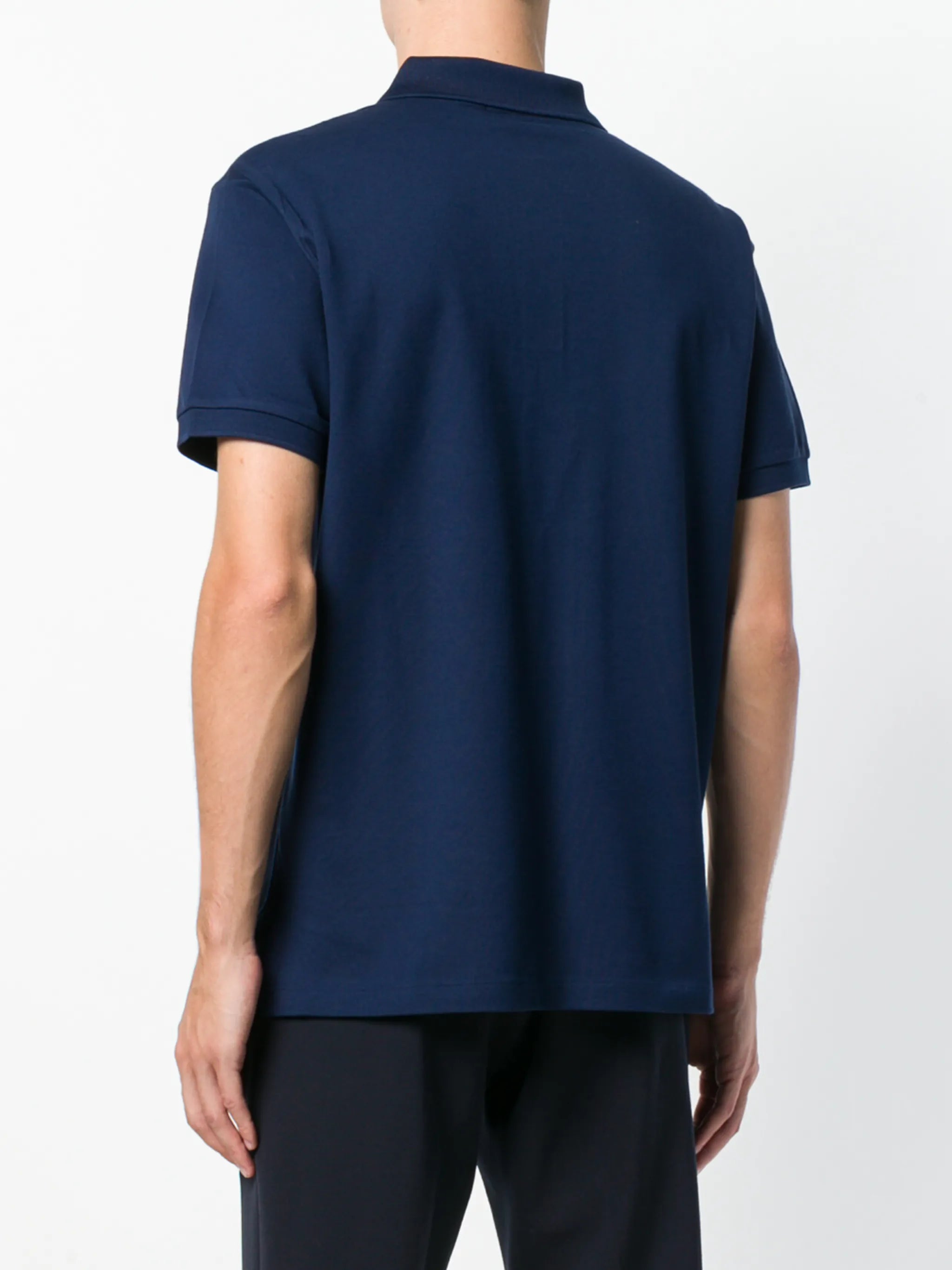 P.o-L.O R.A-L.P.H L.A.U-R.E.N Mesh Polo Shirt Custom Slim Fit  Newport Navy/Red