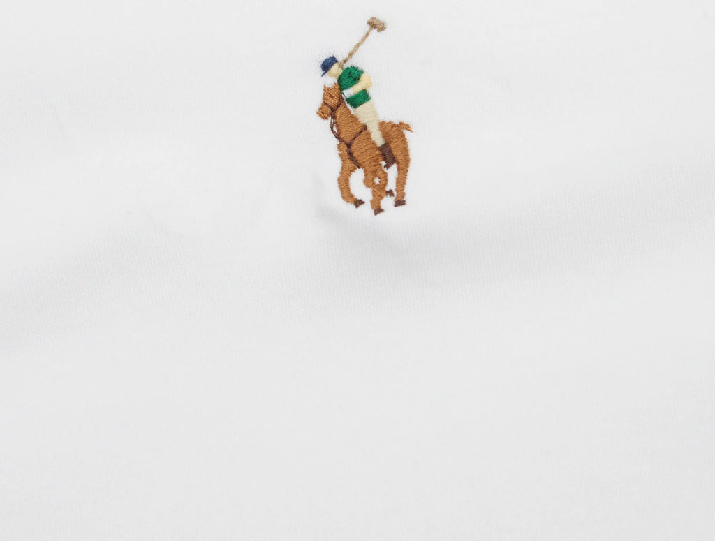 P.o.L-O. R.A.L.P.H. L.A.U.R.E.N Mesh Polo Shirt White (Classic Fit)