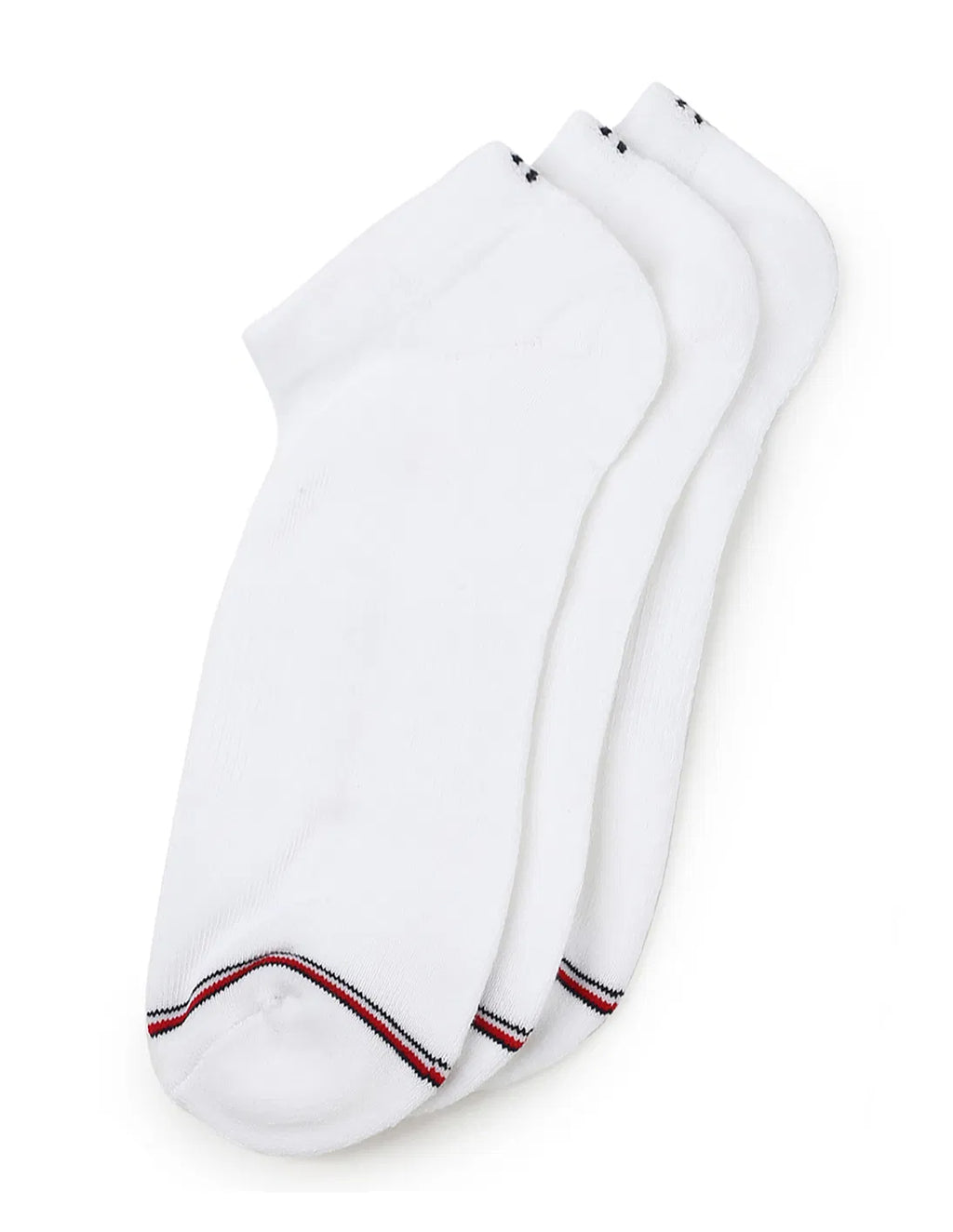 T.o.m.m.y H.i.l.f.i.g.e.r Cotton Cushion Quarter Cut Socks Pack of 3 White
