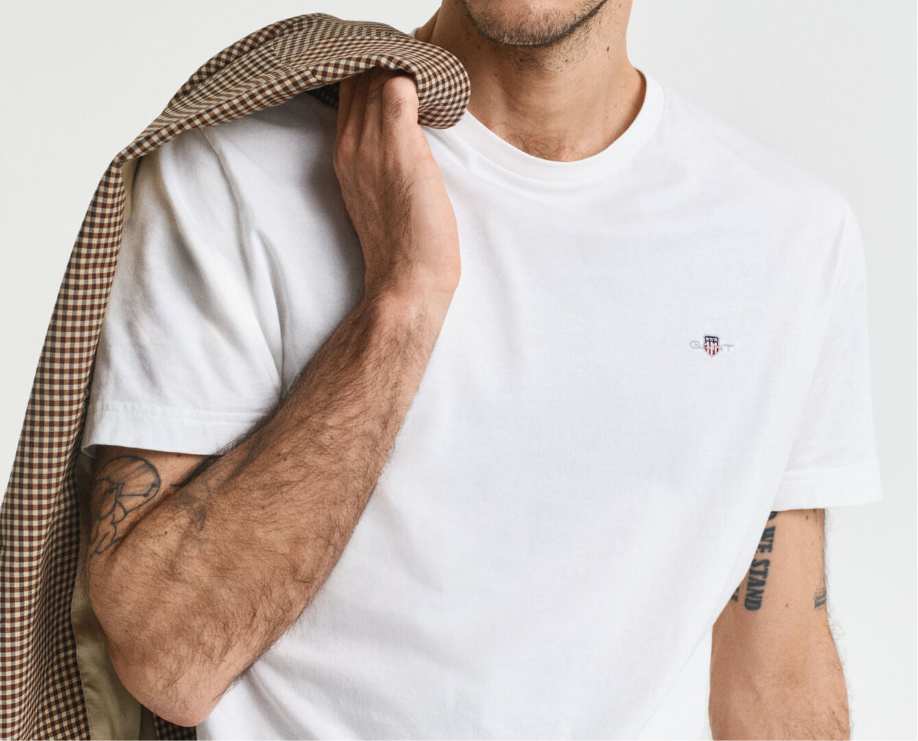 G.a-n.t Reg Shield SS t-shirt White