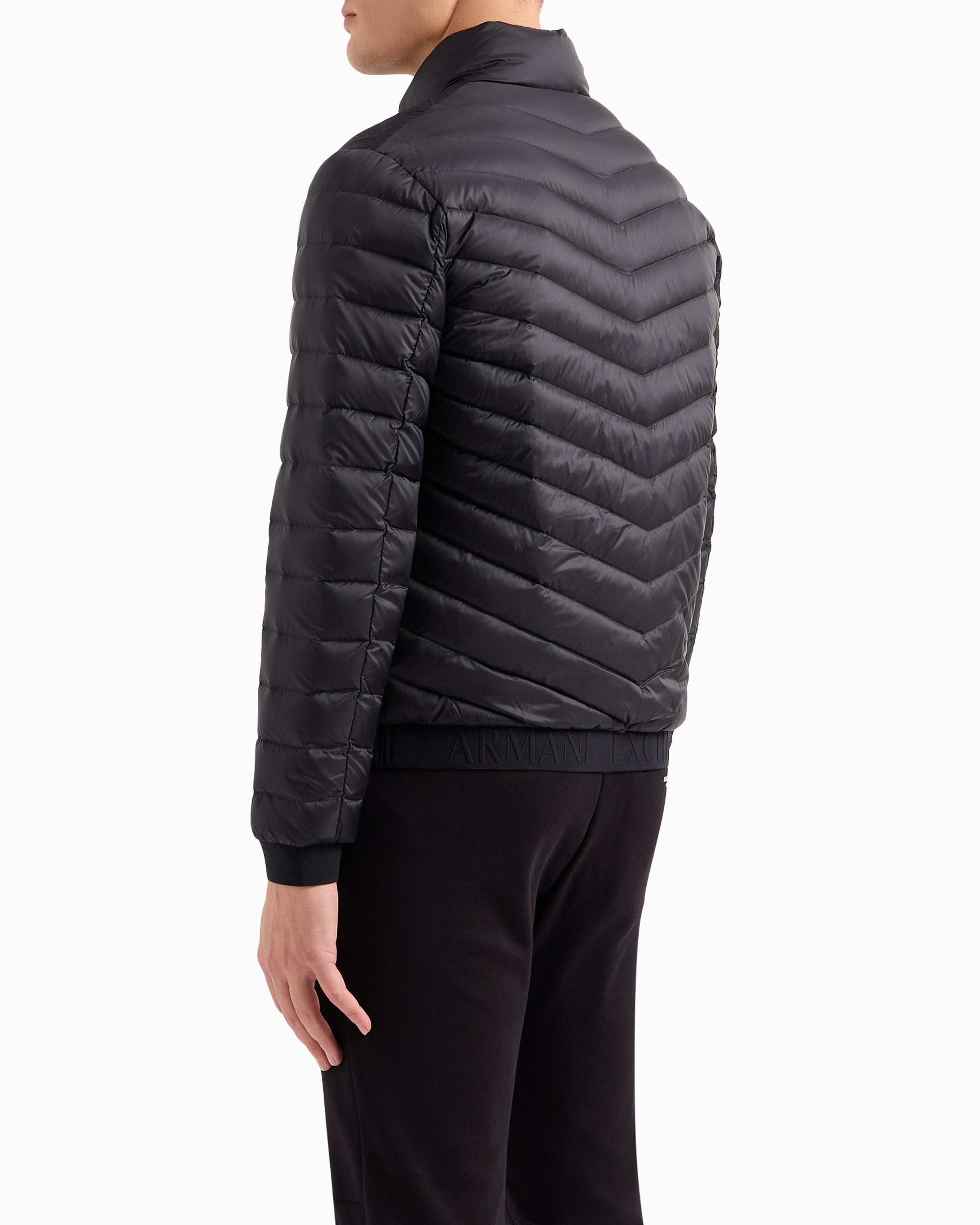 A.R.M.A.N.I E.X.C.H.A.N.G.E PADDED JACKET WITH ZIP