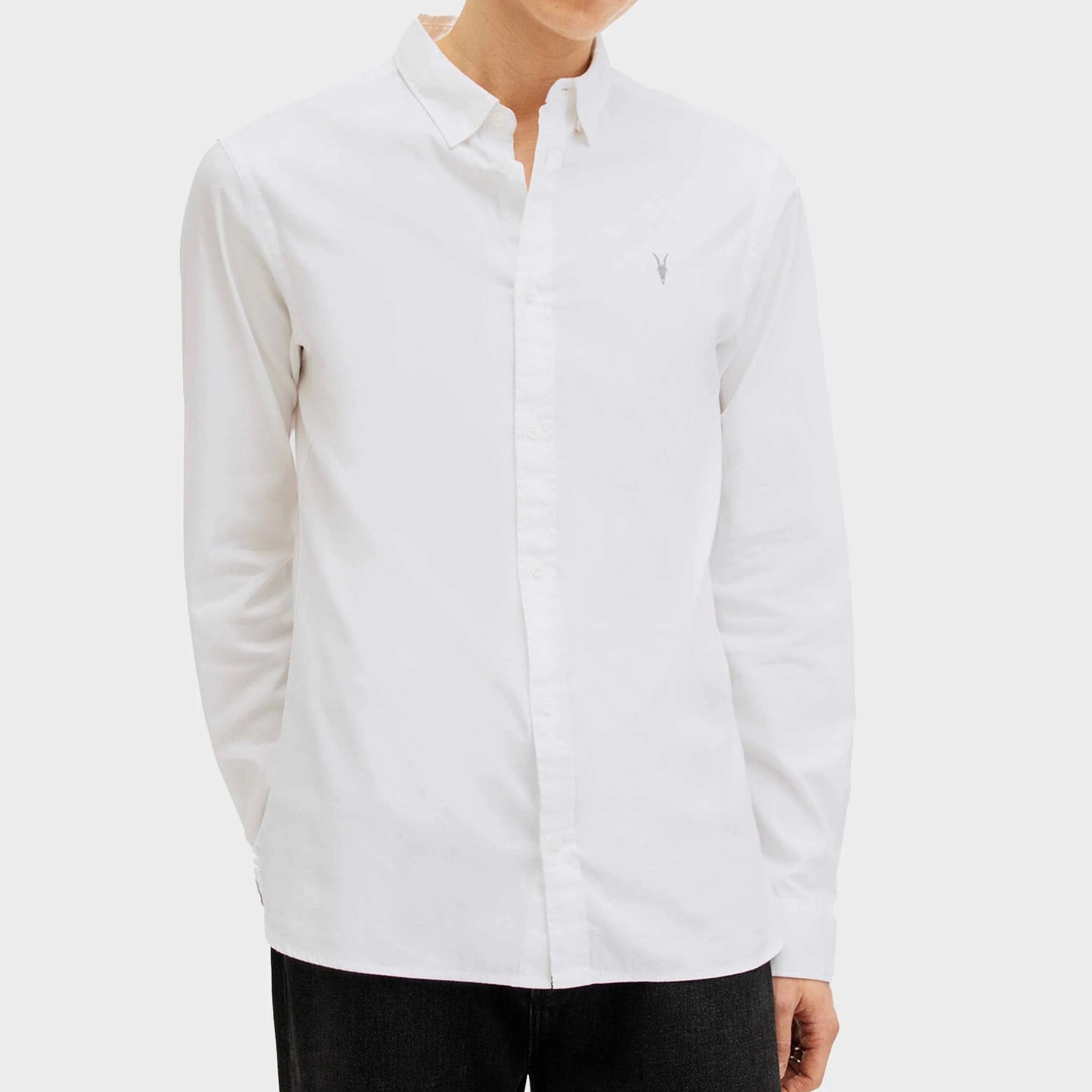 A.l.l.S.a.i.n.t.s HERMOSA RAMSKULL RELAXED FIT SHIRT White
