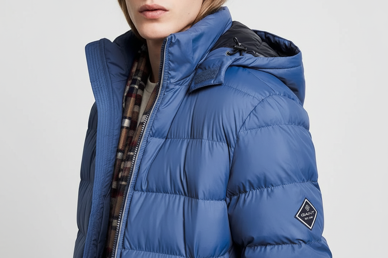G.A.N.T Active Cloud Jacket Evening Blue (Removable Hood)