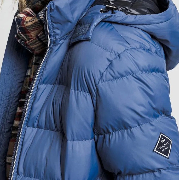 G.A.N.T Active Cloud Jacket Evening Blue (Removable Hood)