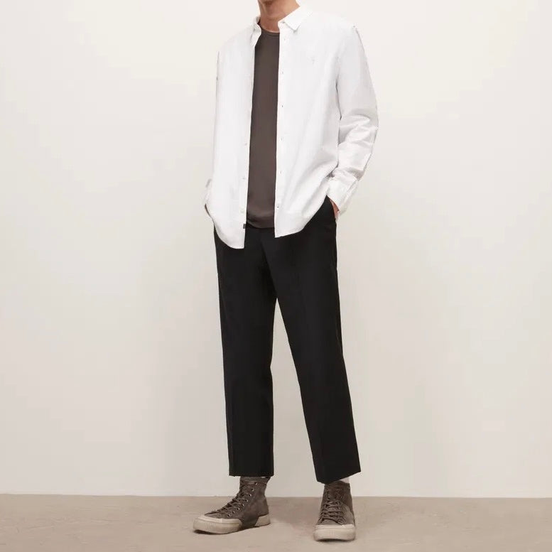 A.l.l.S.a.i.n.t.s HERMOSA RAMSKULL RELAXED FIT SHIRT White