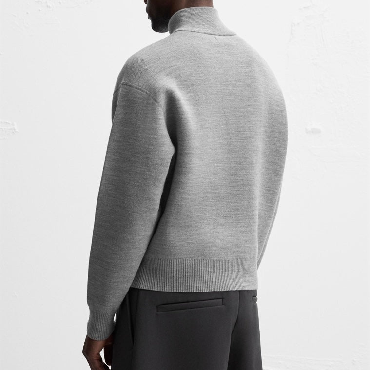 Z.A.R.A Quarter Zip Jumper Gray