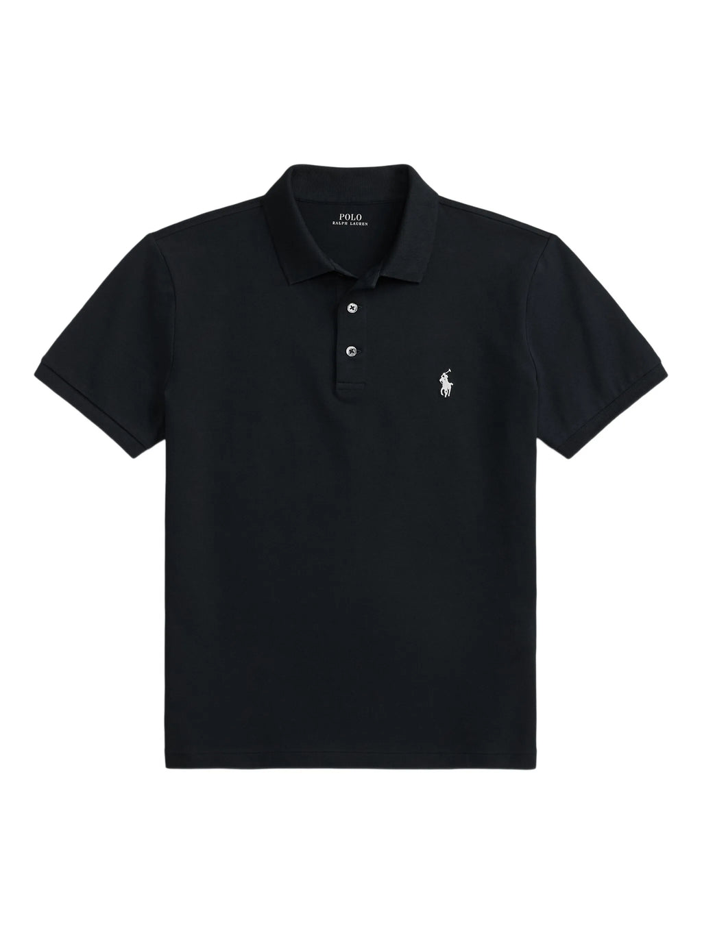 P.o-L.O R.A-L.P.H L.A.U-R.E.N The Iconic Mesh Polo Shirt Custom Slim Fit Black/White