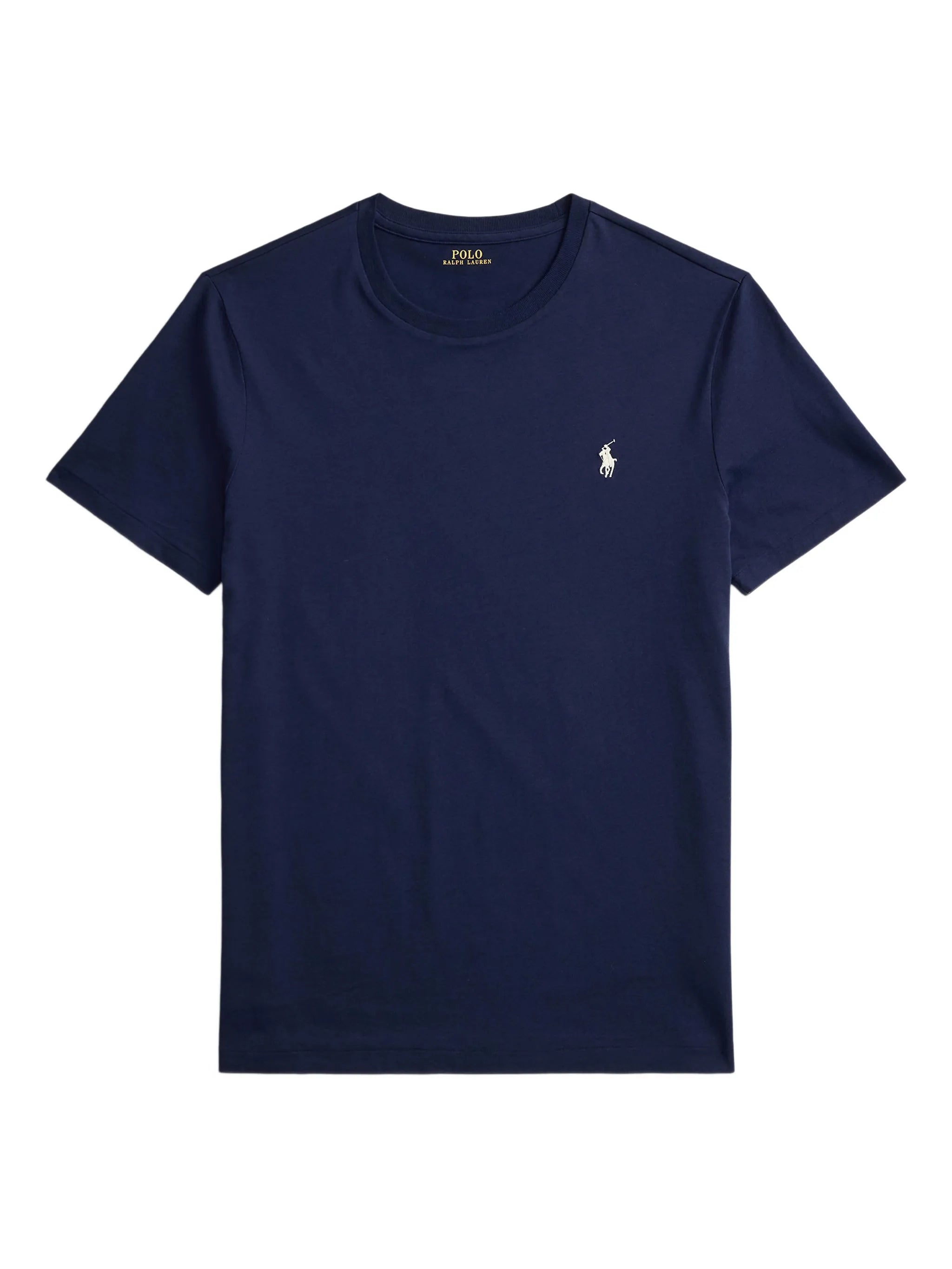 P.o-L.O R.A-L.P.H L.A.U-R.E.N Jersey Crewneck Custom Slim Fit T-Shirt Navy