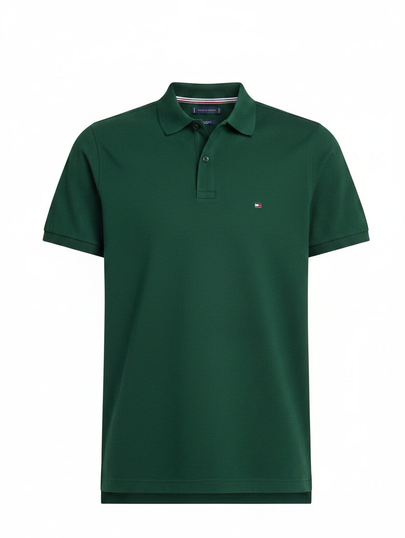 T.O.m-M.y H.I.L.F.I.G.E.R Polo THE ORIGINAL FITTED PIQUE SS RUGGER Green