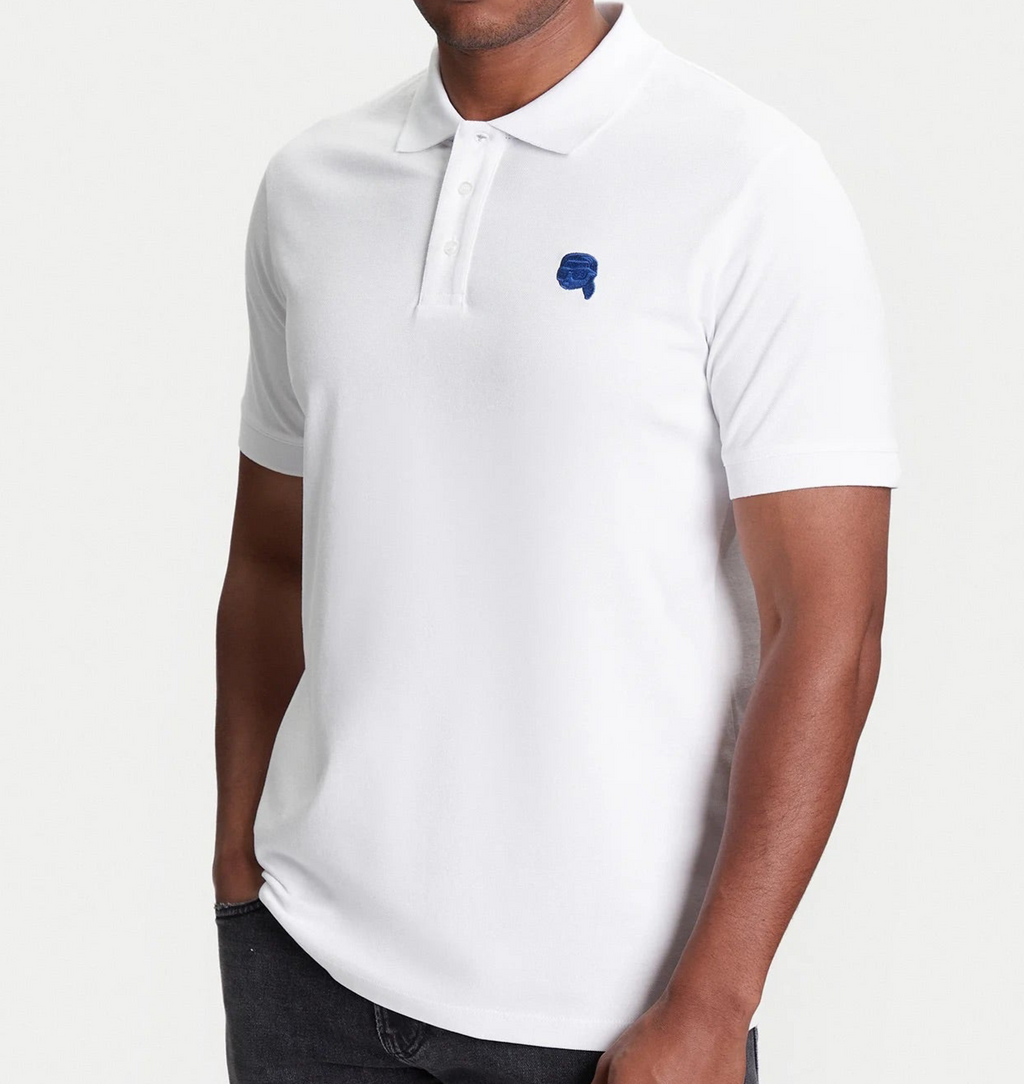 K.a.R.L L.A.G.E.R.F.E.L.D Polo Shirt White