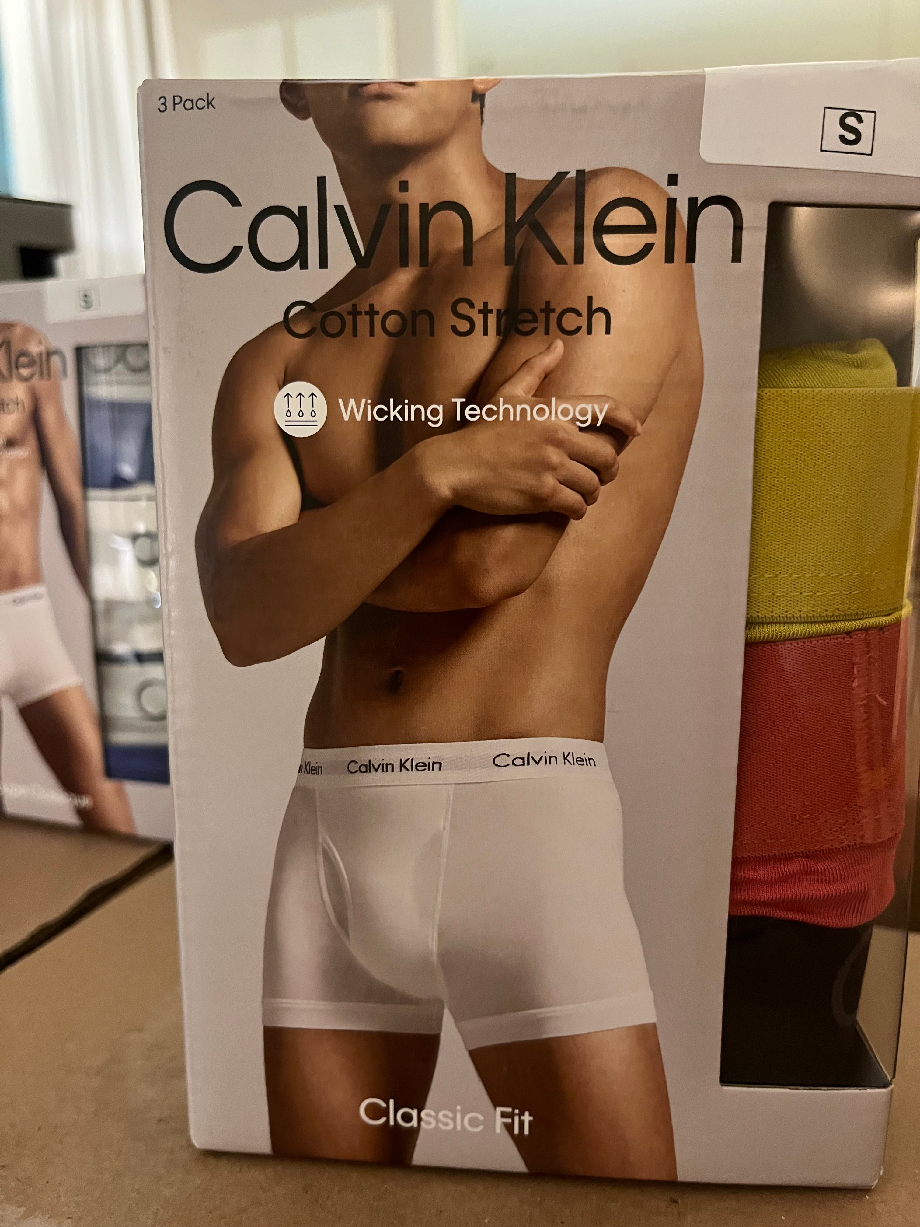 C.a.L.V-I.N. K.L.E.I.N. Cotton Stretch Trunks 3-Pack Boxer (Multicolor)
