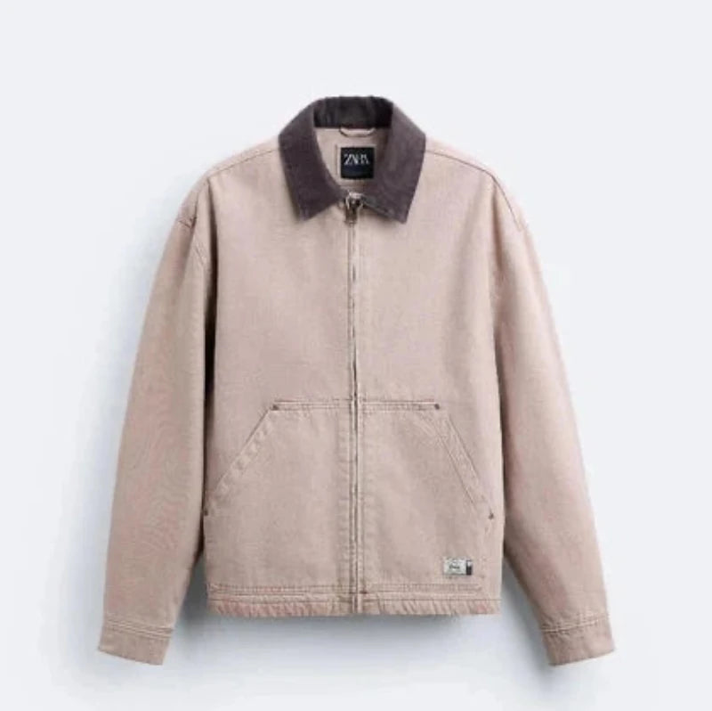 Z.A.R.A Quilted Insulated Jacket Beige