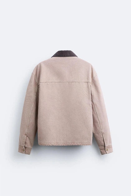 Z.A.R.A Quilted Insulated Jacket Beige