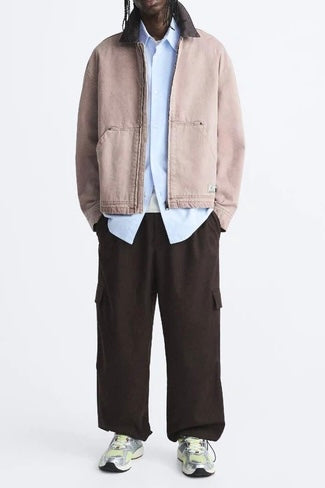 Z.A.R.A Quilted Insulated Jacket Beige