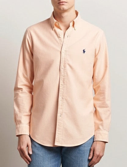 P.o.L.O R.A.L.P.H L.A.U-R.E.N Garment-Dyed Oxford Shirt Custom Fit amber
