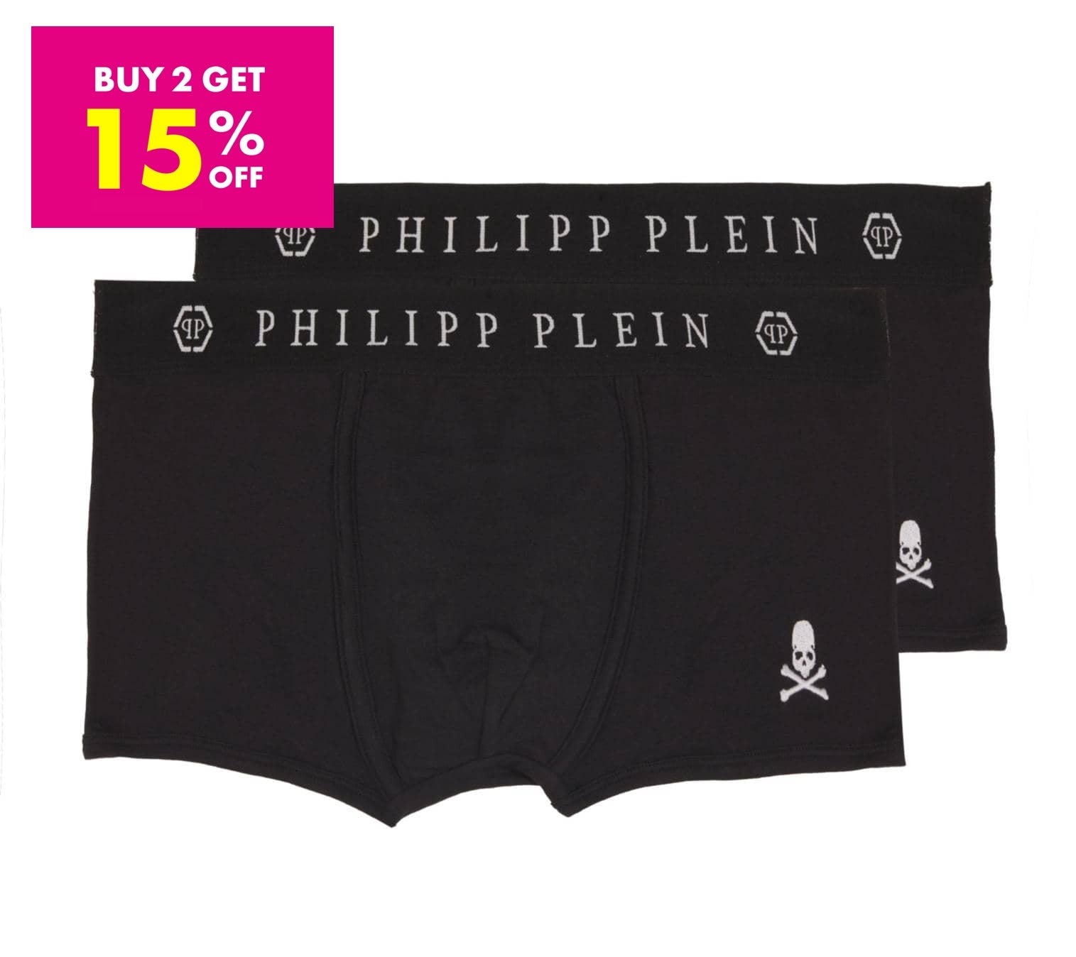 P.h.I.L-I.P.P. P.L.E.I.N. BOXERS BI - PACK UNDERWEAR  - 2-Pack Trunks