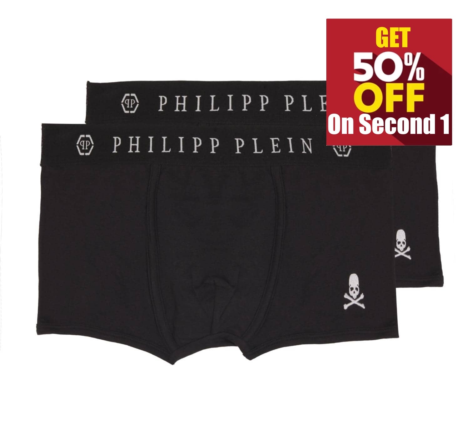 P.h.I.L-I.P.P. P.L.E.I.N. BOXERS BI - PACK UNDERWEAR  - 2-Pack Trunks