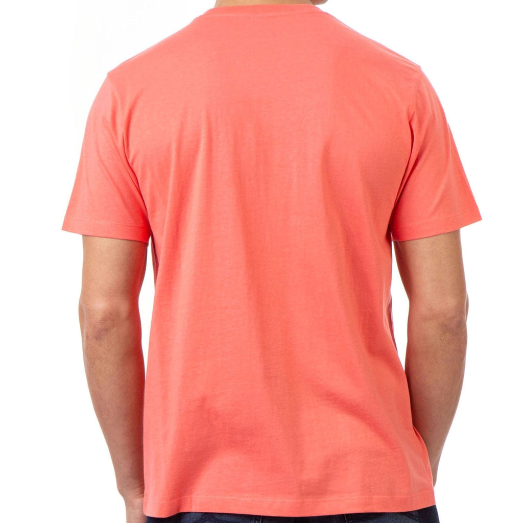 U.s P.o-L.O A.S.S.N. Men's Round Neck Short sleeve T-Shirt Tricou Coral