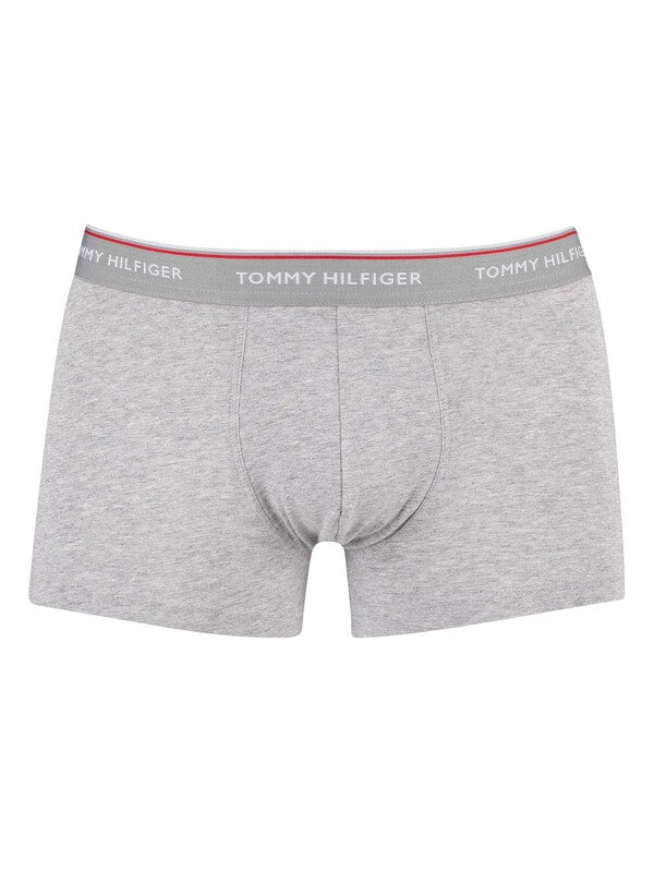 T.O.m-M.Y H.I.L.F.I.G.E.R Premium Essentials Cotton Stretch Truck Pack Of 3 boxers Black/Grey Heather/White