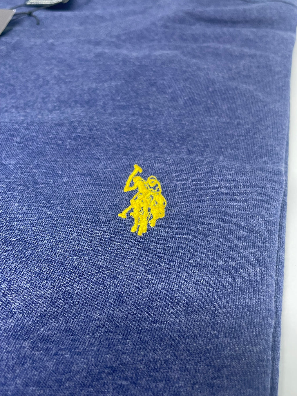 U.s- P.o.l.o. A.s.s.n. Men's Round Neck Short sleeve T-Shirt Dark heather blue