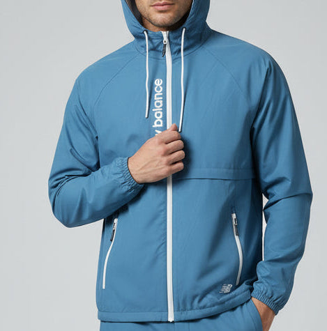 N.e.w B.a.l.a.n.c.e Tech Jacket Quilted Comfort  Full Zip with Pockets Light Blue