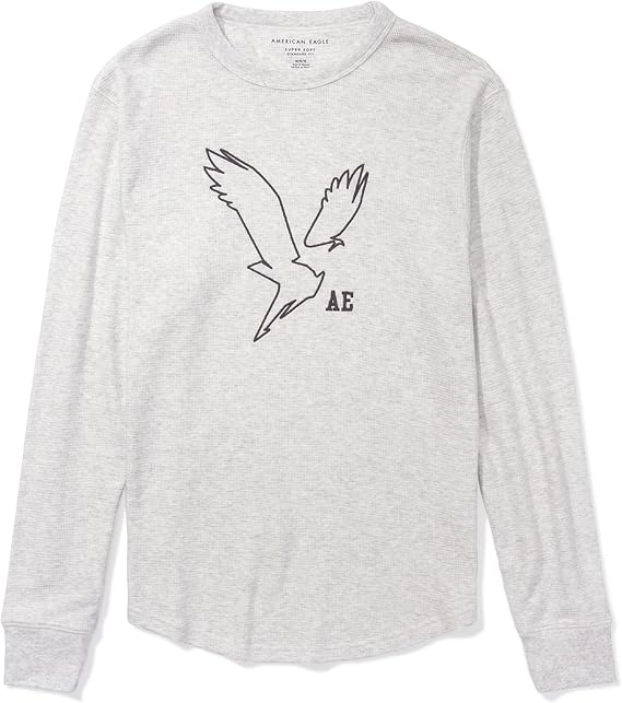 A.M.E.R.I.C.A.N E.A.G.L.E Super Soft Long-Sleeve Thermal White