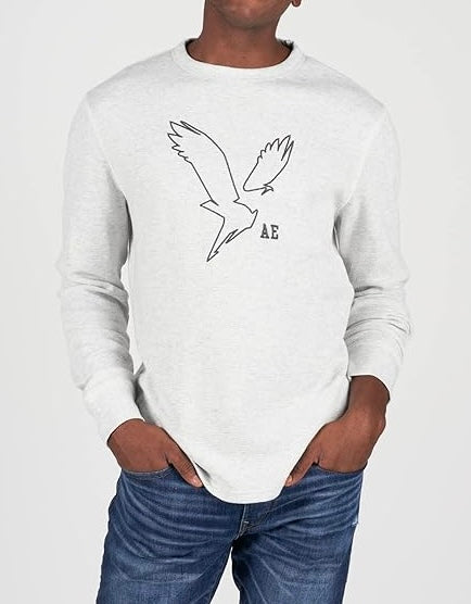 A.M.E.R.I.C.A.N E.A.G.L.E Super Soft Long-Sleeve Thermal White