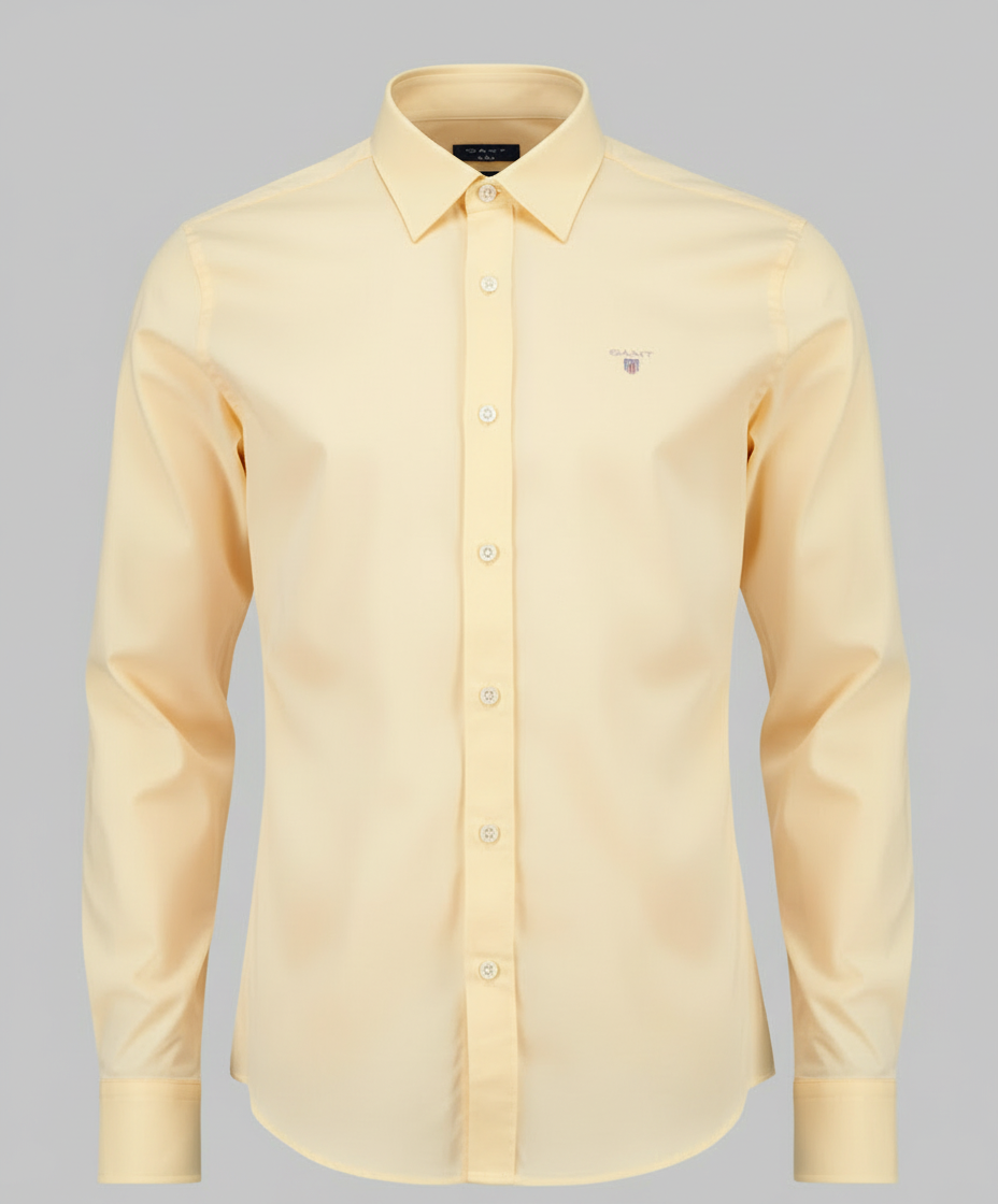G.a.N-T Oxford Shirt Regular Fit Shirt Light Yellow