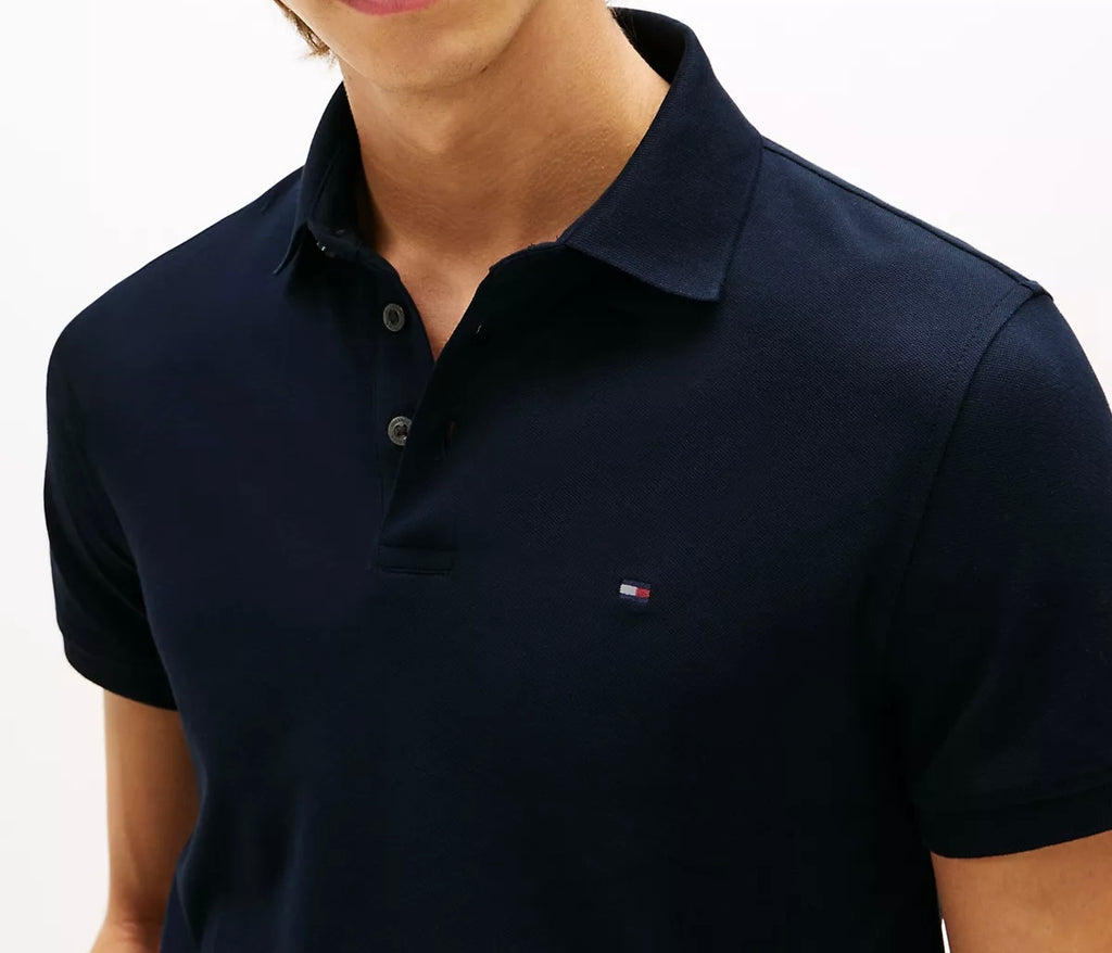 T.O.m-M.y H.I.L.F.I.G.E.R Polo THE ORIGINAL FITTED PIQUE SS RUGGER Navy