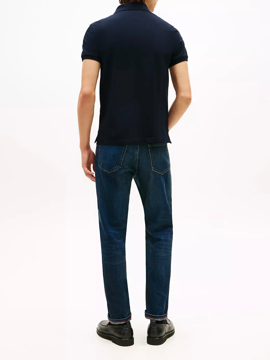 T.O.m-M.y H.I.L.F.I.G.E.R Polo THE ORIGINAL FITTED PIQUE SS RUGGER Navy