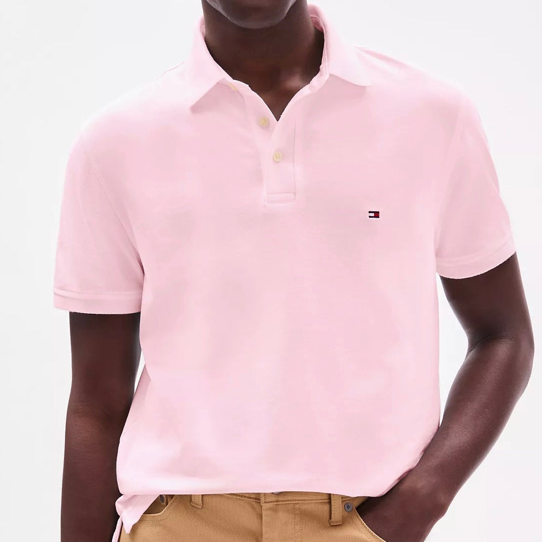 T.O.m-M.Y H.I.L.F.I.G.E.R Polo THE ORIGINAL FITTED PIQUE SS RUGGER Pink
