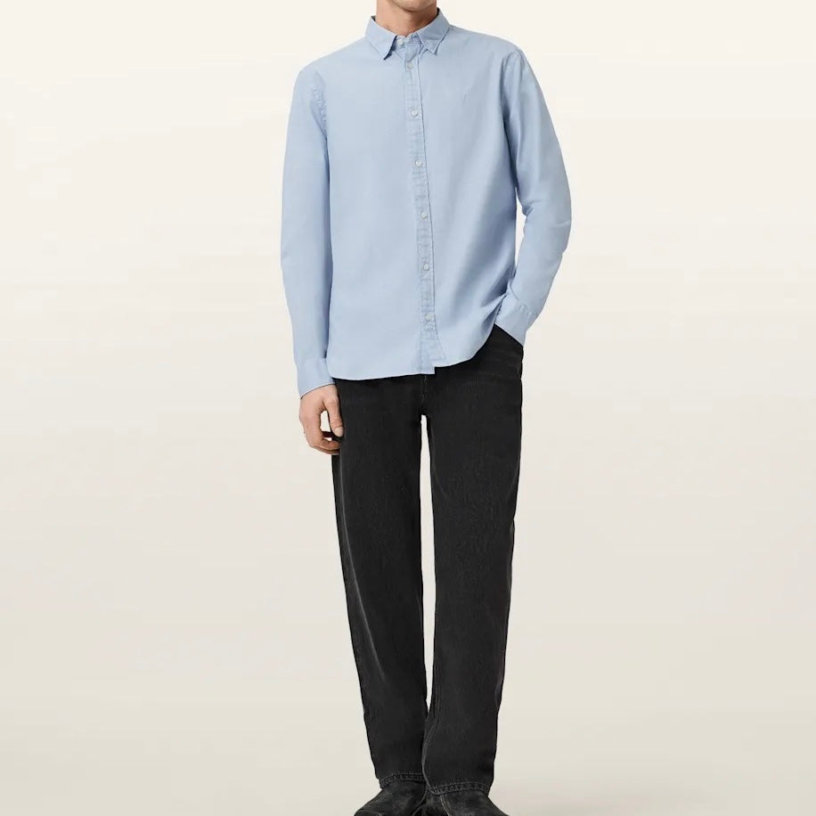 A.l.l.S.a.i.n.t.s HERMOSA RAMSKULL RELAXED FIT SHIRT Light Blue