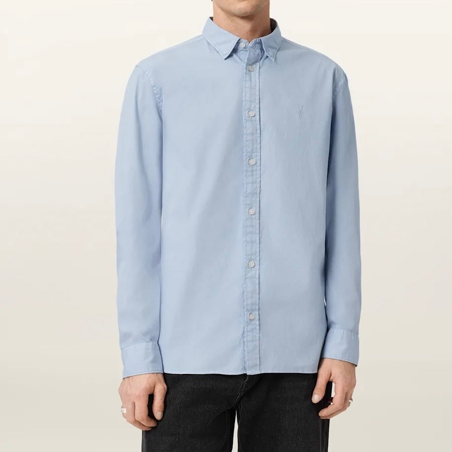 A.l.l.S.a.i.n.t.s HERMOSA RAMSKULL RELAXED FIT SHIRT Light Blue
