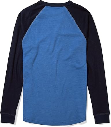A.M.E.R.I.C.A.N E.A.G.L.E Super Soft Long-Sleeve Thermal Striped Blue