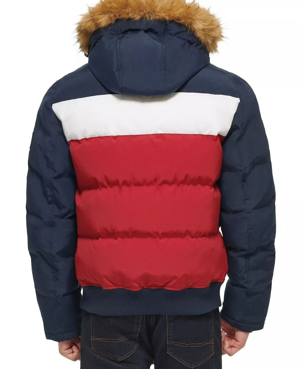 T.o.m.m.y H.i.l.f.i.g.e.r Puffer Jacket with Fur Hood (removable Fur)
