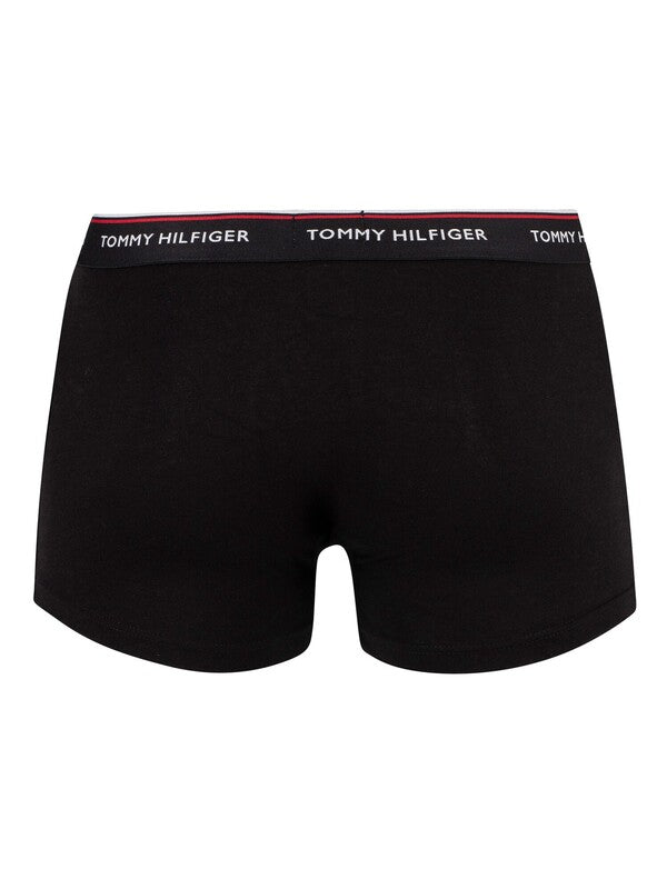 T.O.m-M.Y H.I.L.F.I.G.E.R Premium Essentials Cotton Stretch Truck Pack Of 3 boxers Black/Grey Heather/White