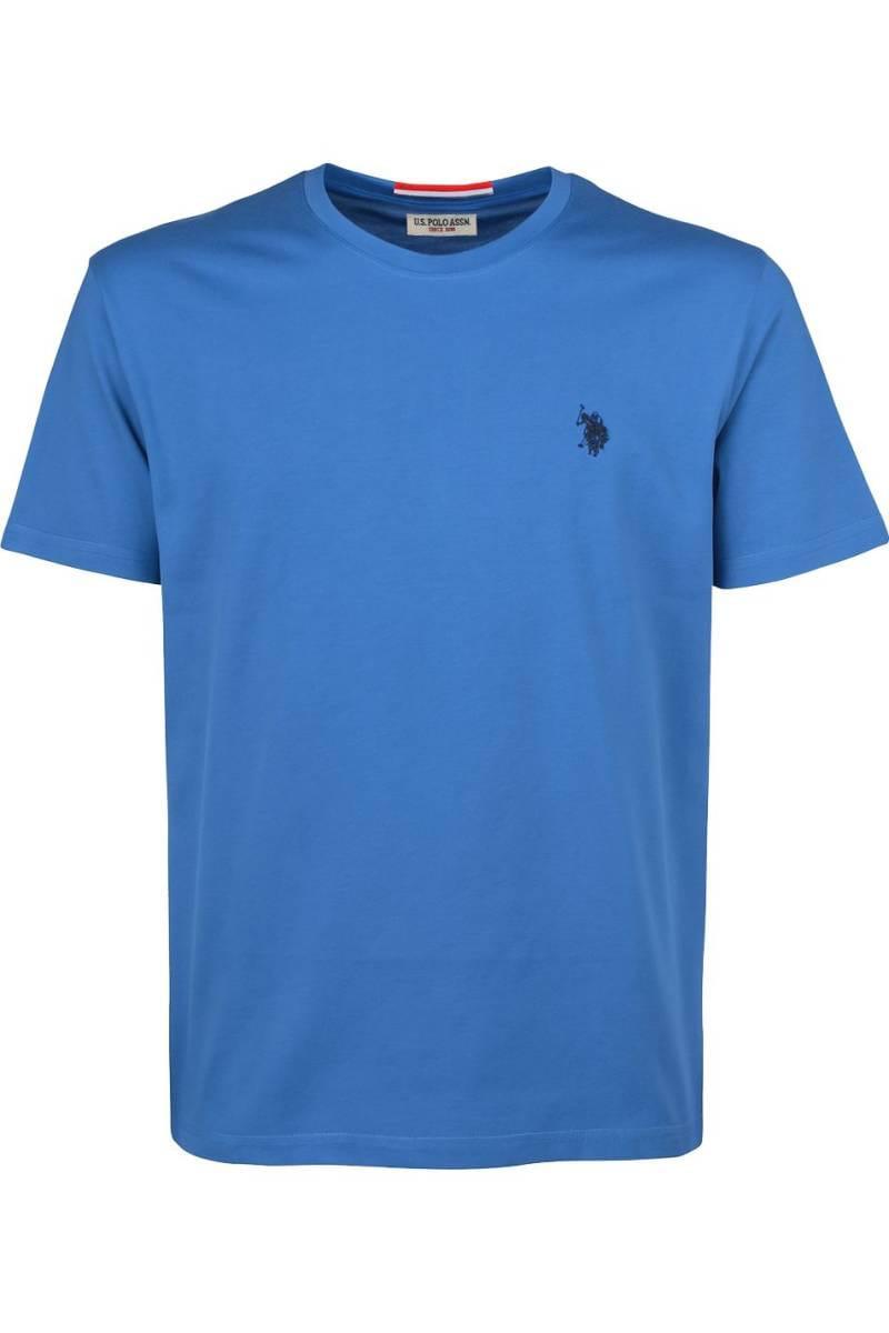 U.s P.O-L.O A.S.S.N. Men's Round Neck Short sleeve T-Shirt Horizon Blue