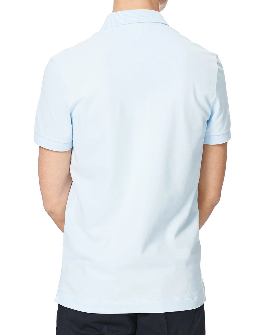 L.a.C.O-S.T.E P.O.L.O shirt Slim Fit Paris Stretch Pique Polo Shirt Light Blue
