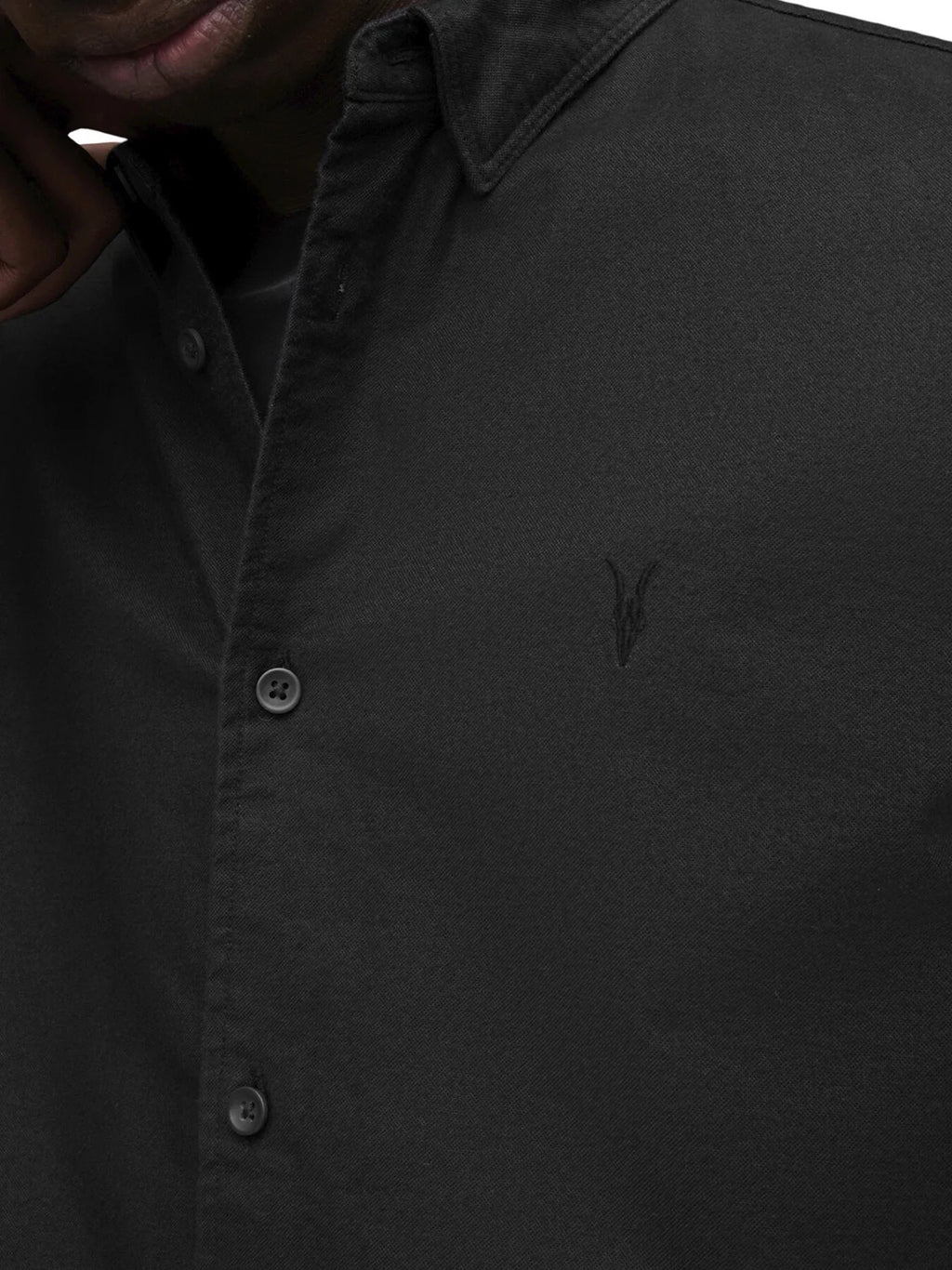 A.l.l.S.a.i.n.t.s HERMOSA RAMSKULL RELAXED FIT SHIRT Black