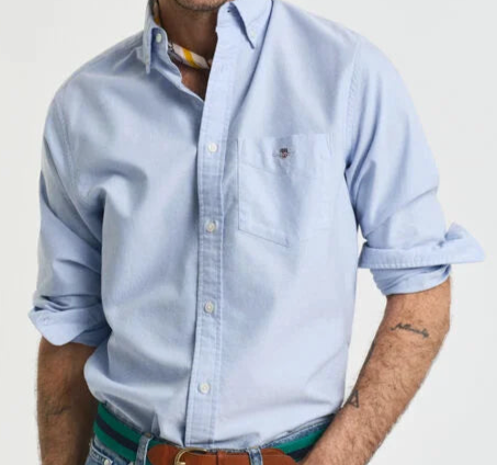 G.a-n.t Reg Oxford BD Capri Blue