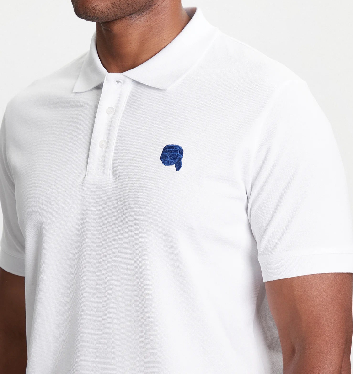 K.a.R.L L.A.G.E.R.F.E.L.D Polo Shirt White