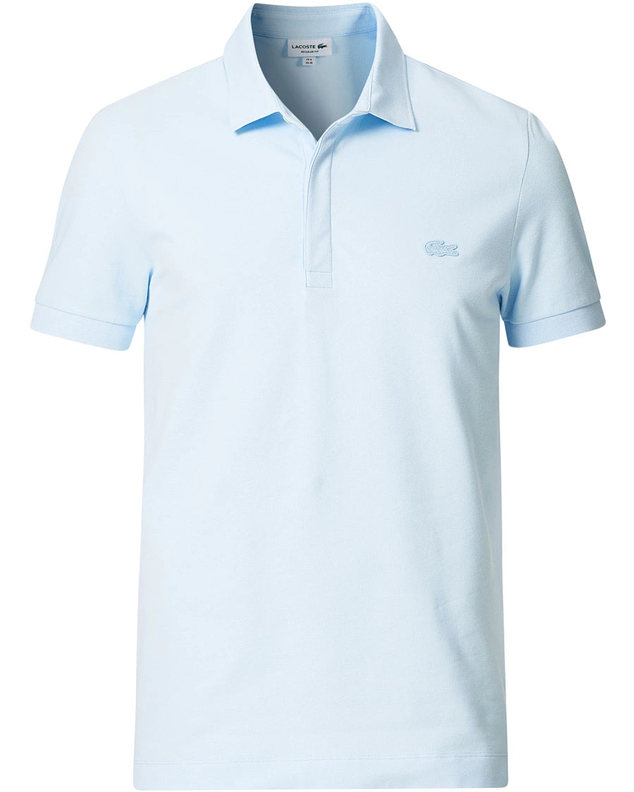 L.a.C.O-S.T.E P.O.L.O shirt Slim Fit Paris Stretch Pique Polo Shirt Light Blue