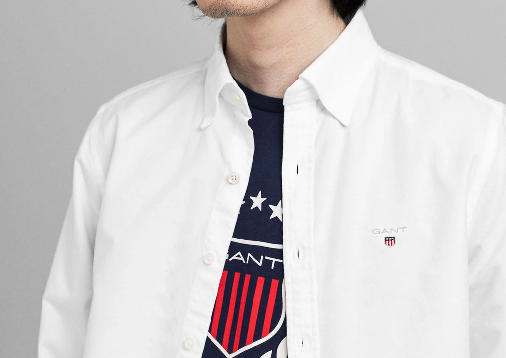 G.a.N-T. Regular Fit Shirt White